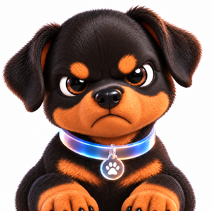 Rotty enfadado